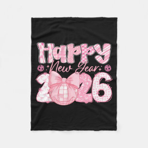 Happy New Year 2026 Eve Party Family Matching Men  Fleece Blanket