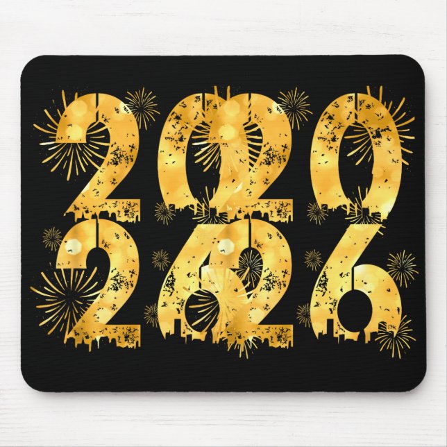 Happy New Year 2026 Family Celebration New Years E Mouse Pad (Front)