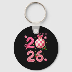 Happy New Year 2026 Family Matching Crochet Men Wo Key Ring