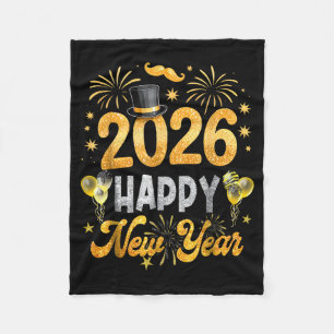 Happy New Year 2026 Family Matching Happy New Year Fleece Blanket