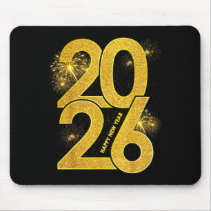 Happy New Year 2026 Firework Family Matching Men W Mouse Pad