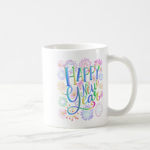 Happy New Year 2026 Fireworks  Coffee Mug