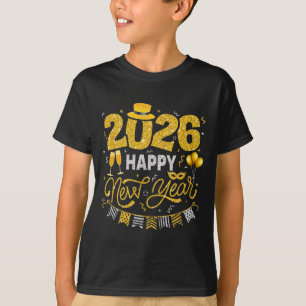 Happy New Year 2026 Fireworks Countdown New Years  T-Shirt