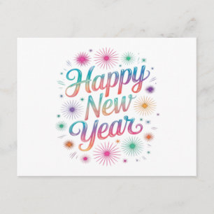 Happy New Year 2026 Fireworks Essential Enclosure Card