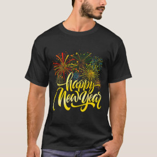 Happy New Year 2026 Fireworks New Years Eve Party  T-Shirt
