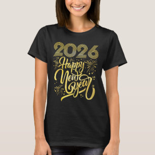 Happy New Year 2026 Fireworks  T-Shirt