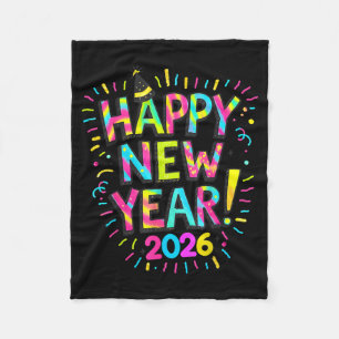 Happy New Year 2026  Fleece Blanket