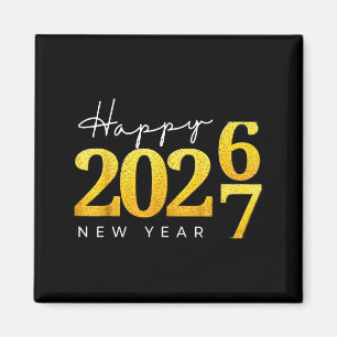 Happy New Year 2026 Funny 67 New Year Countdown Si Magnet