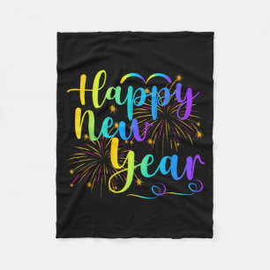 Happy New Year 2026 Funny Family Friend New Year E Fleece Blanket