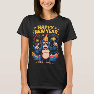 Happy New Year 2026 Funny Kids Bigfoot Lovers Part T-Shirt