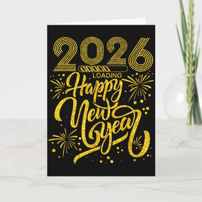 Happy New Year 2026 Funny New Years Eve Party Men  Card (Front)
