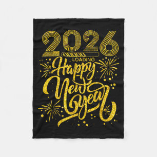 Happy New Year 2026 Funny New Years Eve Party Men  Fleece Blanket