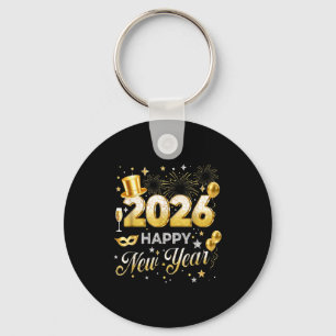 Happy New Year 2026 Funny New Years Eve Party Men  Key Ring