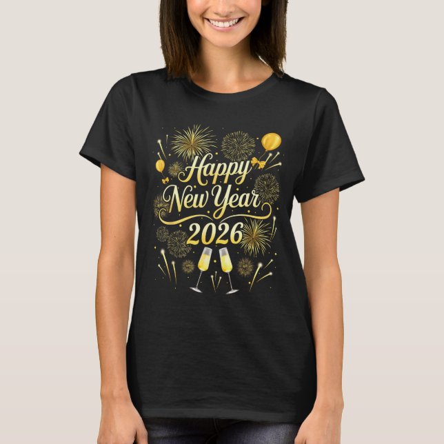 Happy New Year 2026 Funny New Years Eve Party Men  T-Shirt (Front)