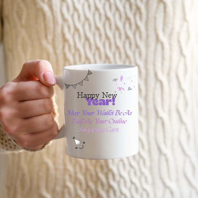 Happy New Year 2026 Funny Quote Gift, Magic Mug (#HappyNewYear #FunnyGift #CuteDesign #HolidayGifts #GiftIdeas #PositiveVibes #OfficeGift )