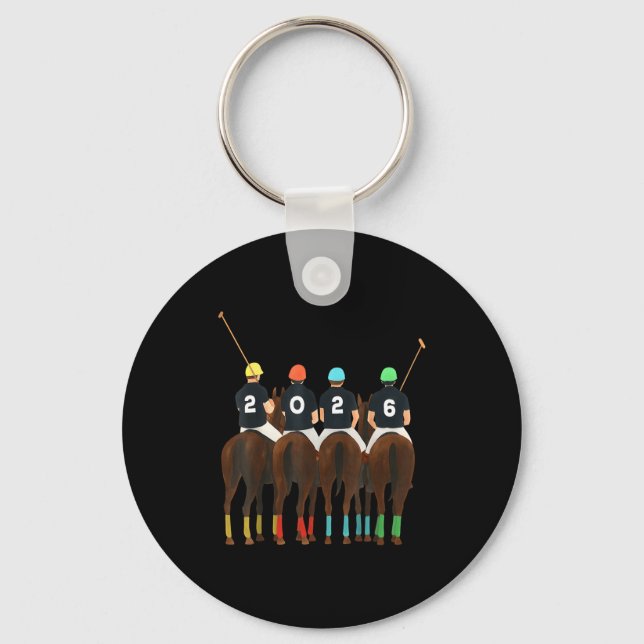 Happy New Year 2026 Horse Lo Team Funny Srt Lovers Key Ring (Front)