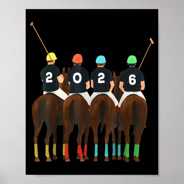 Happy New Year 2026 Horse Lo Team Funny Srt Lovers Poster (Front)