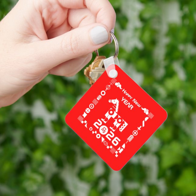 Happy New Year 2026 Key Ring (Hand)