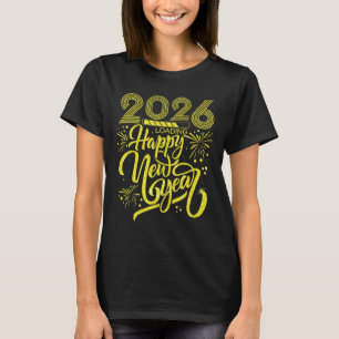 Happy New Year 2026 Loading Fireworks Party Premiu T-Shirt