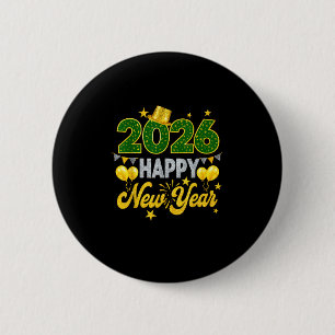 Happy New Year 2026 Matching Family  6 Cm Round Badge