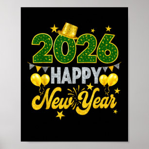 Happy New Year 2026 Matching Family Poster