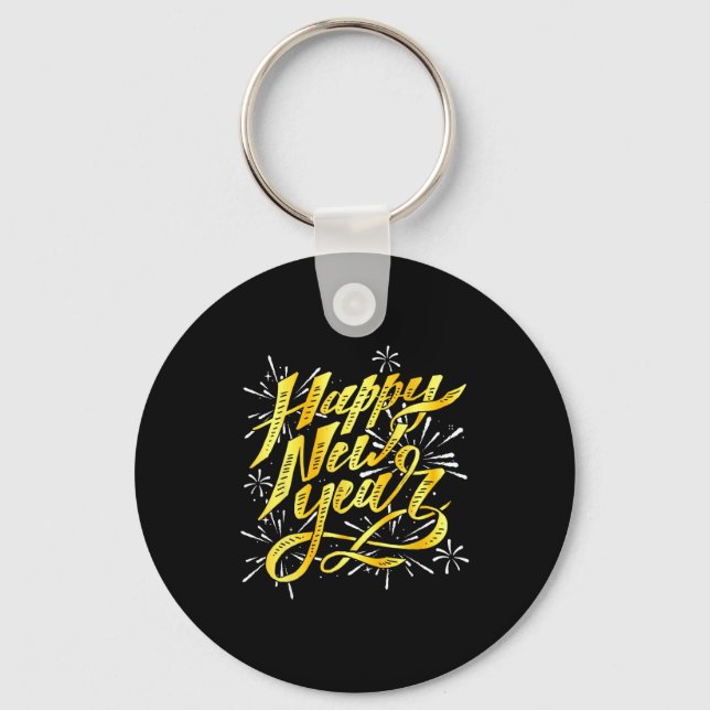 Happy New Year 2026 Men Women Kids New Year Eve Pa Key Ring (Front)