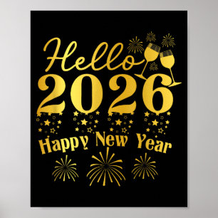 Happy New Year 2026 New Year Party Family Friends  Poster