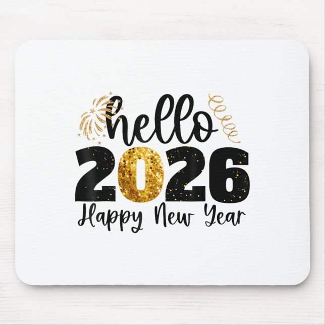 Happy New Year 2026 New Year Party Friends Family  Mouse Pad (Front)