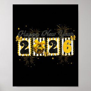 Happy New Year 2026 New Year Party Friends Family  Poster
