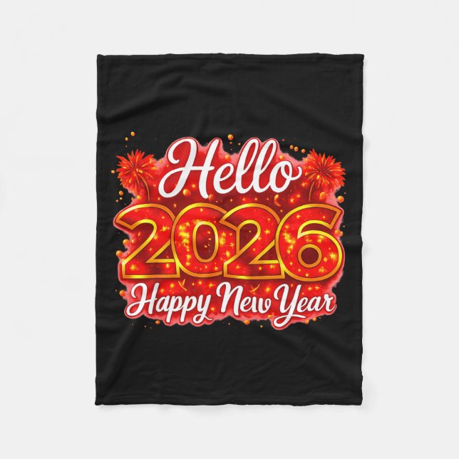 Happy New Year 2026 New Year Party S For Friends F Fleece Blanket (Front)