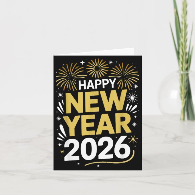 Happy New Year 2026 - New Year's Eve 2026  Card (Front)