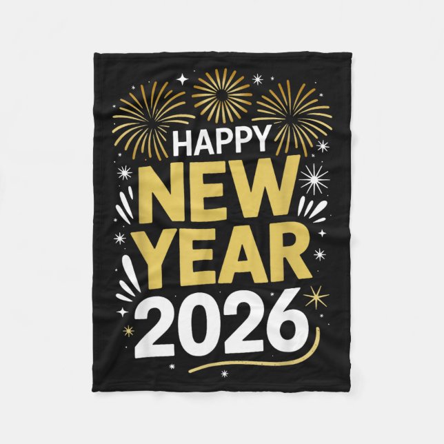 Happy New Year 2026 - New Year's Eve 2026  Fleece Blanket (Front)