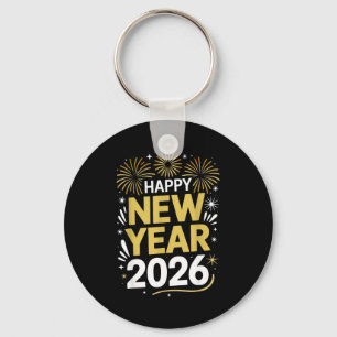 Happy New Year 2026 - New Year's Eve 2026  Key Ring