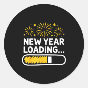 Happy New Year 2026 New Years Eve Classic Round Sticker
