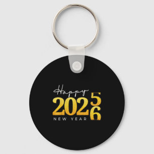 Happy New Year 2026 New Year's Eve Countdown Party Key Ring