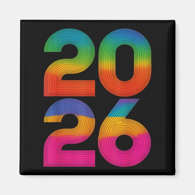 Happy New Year 2026 New Years Eve  Magnet (Front)
