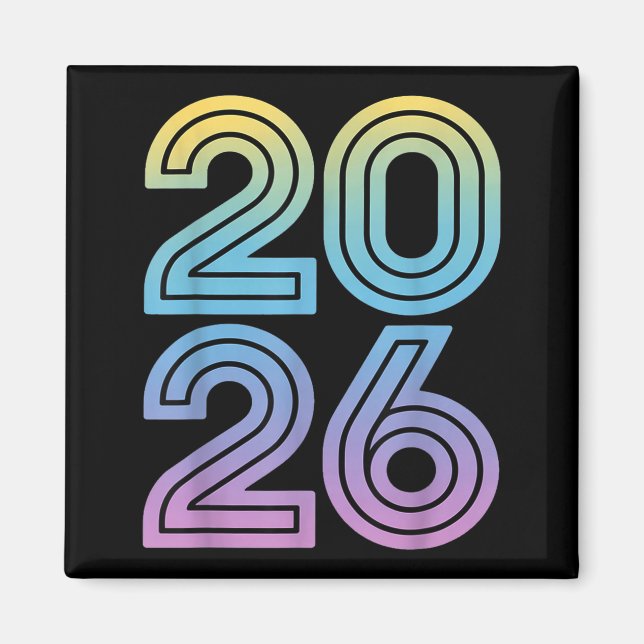 Happy New Year 2026 New Years Eve  Magnet (Front)