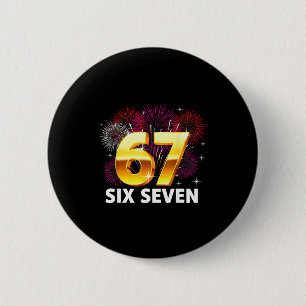 Happy New Year 2026 New Year's Eve Party 67 Six Se 6 Cm Round Badge