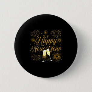 Happy New Year 2026 New Years Eve Party Countdown  6 Cm Round Badge