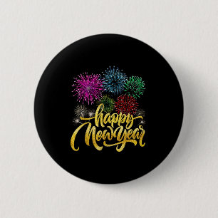 Happy New Year 2026 New Years Eve Party Countdown  6 Cm Round Badge