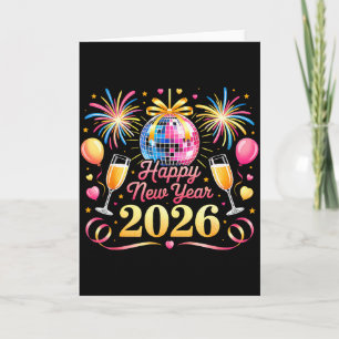 Happy New Year 2026 New Years Eve Party Countdown Card