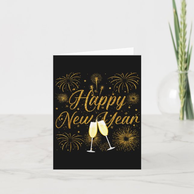 Happy New Year 2026 New Years Eve Party Countdown  Card (Front)