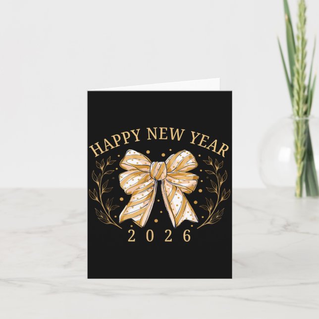 Happy New Year 2026 New Years Eve Party Countdown  Card (Front)