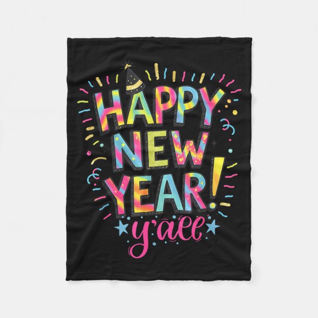 Happy New Year 2026 New Years Eve Party Countdown  Fleece Blanket (Front)