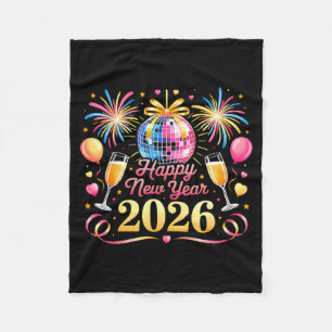 Happy New Year 2026 New Years Eve Party Countdown Fleece Blanket