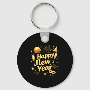 Happy New Year 2026 New Years Eve Party Countdown  Key Ring