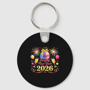 Happy New Year 2026 New Years Eve Party Countdown  Key Ring