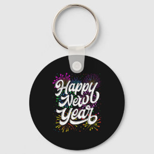 Happy New Year 2026 New Year's Eve Party Countdown Key Ring