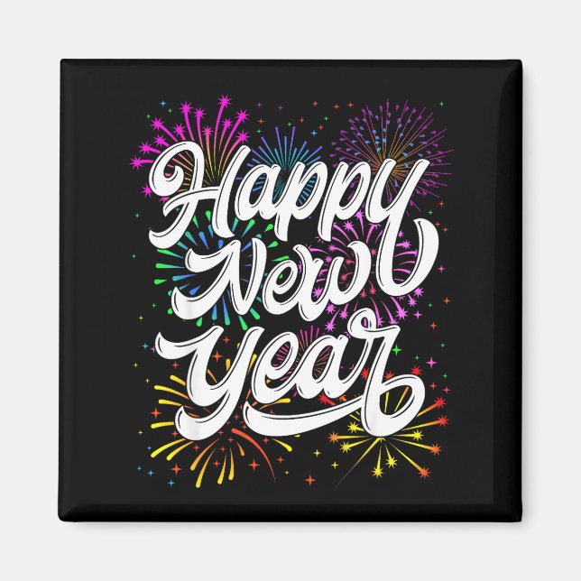 Happy New Year 2026 New Year's Eve Party Countdown Magnet (Front)