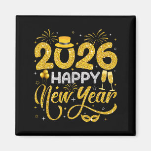 Happy New Year 2026 New Years Eve Party Countdown  Magnet
